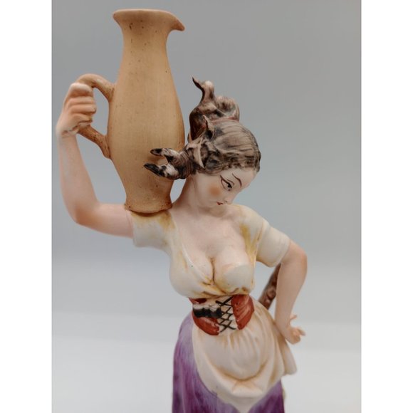 Vintage Rare Capodimonte Giuseppe Cappe Woman with Jug Man With Grapes - Picture 2 of 9